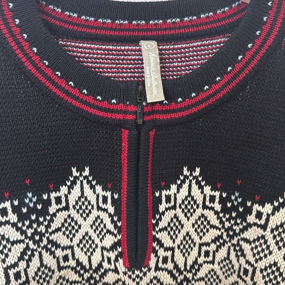 HANNA ANDERSSON NORDIC FAIR ISLE QUARTER ZIP SWEATER LARGE - Picture 2 of 8